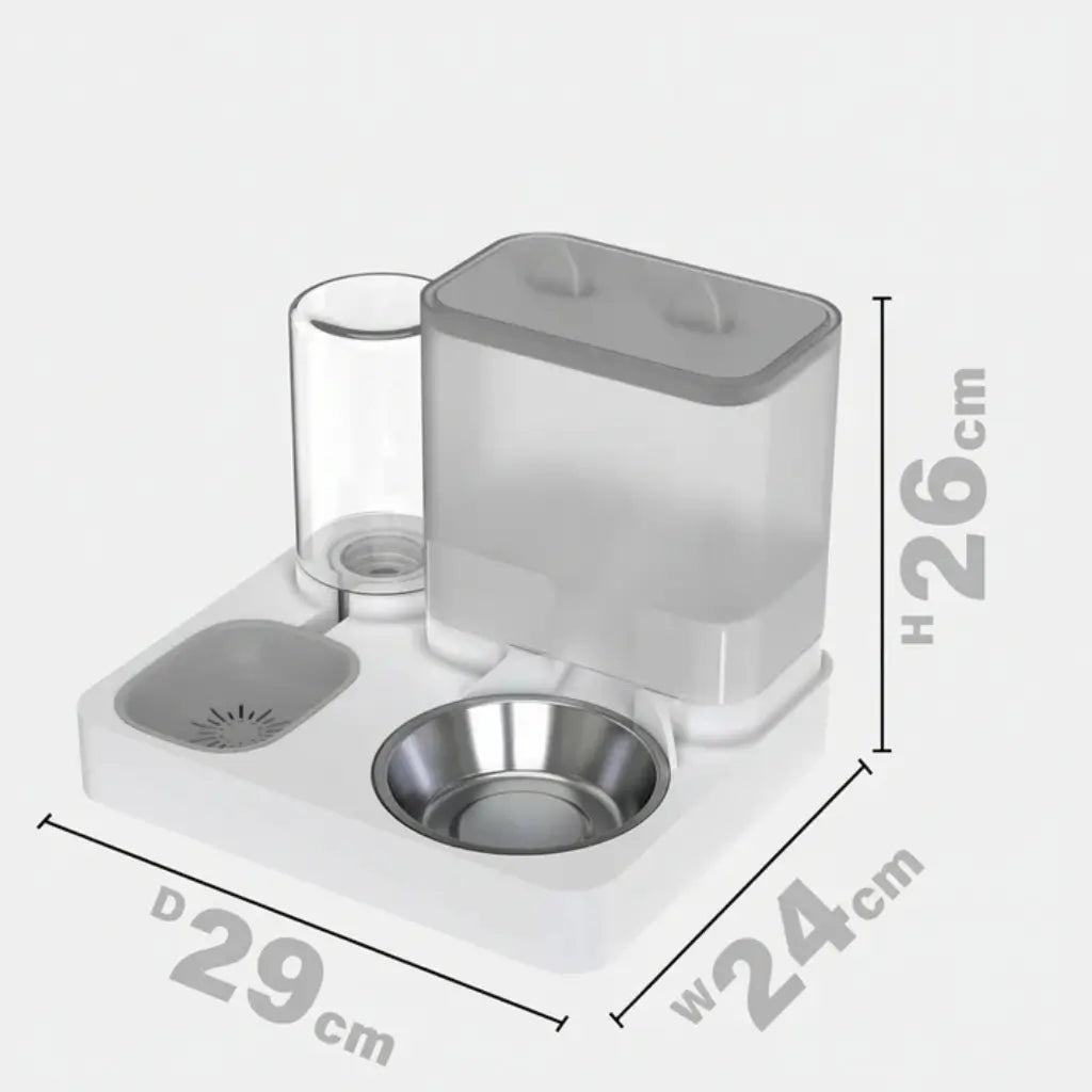 Automatic Pet Feeder | Food & Water Dispenser | 2.2L + 1L Gravity System for Cats & Dogs | Woofing Deals