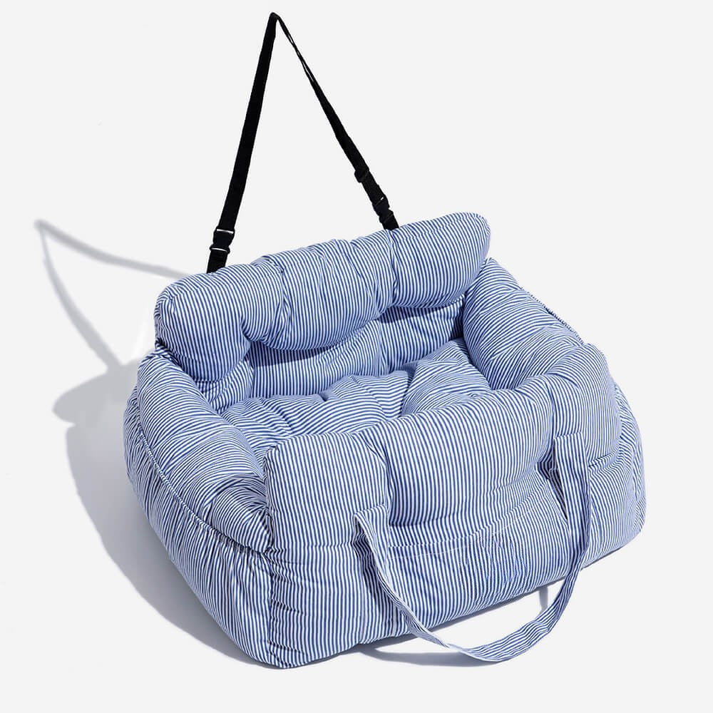 Portable Dog Car Seat Bed | Soft Fabric Booster Bed | 3-in-1 Travel Carrier | Large Dogs | Woofing Deals