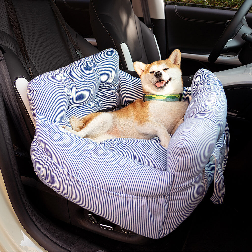 Portable Dog Car Seat Bed | Soft Fabric Booster Bed | 3-in-1 Travel Carrier | Large Dogs | Woofing Deals
