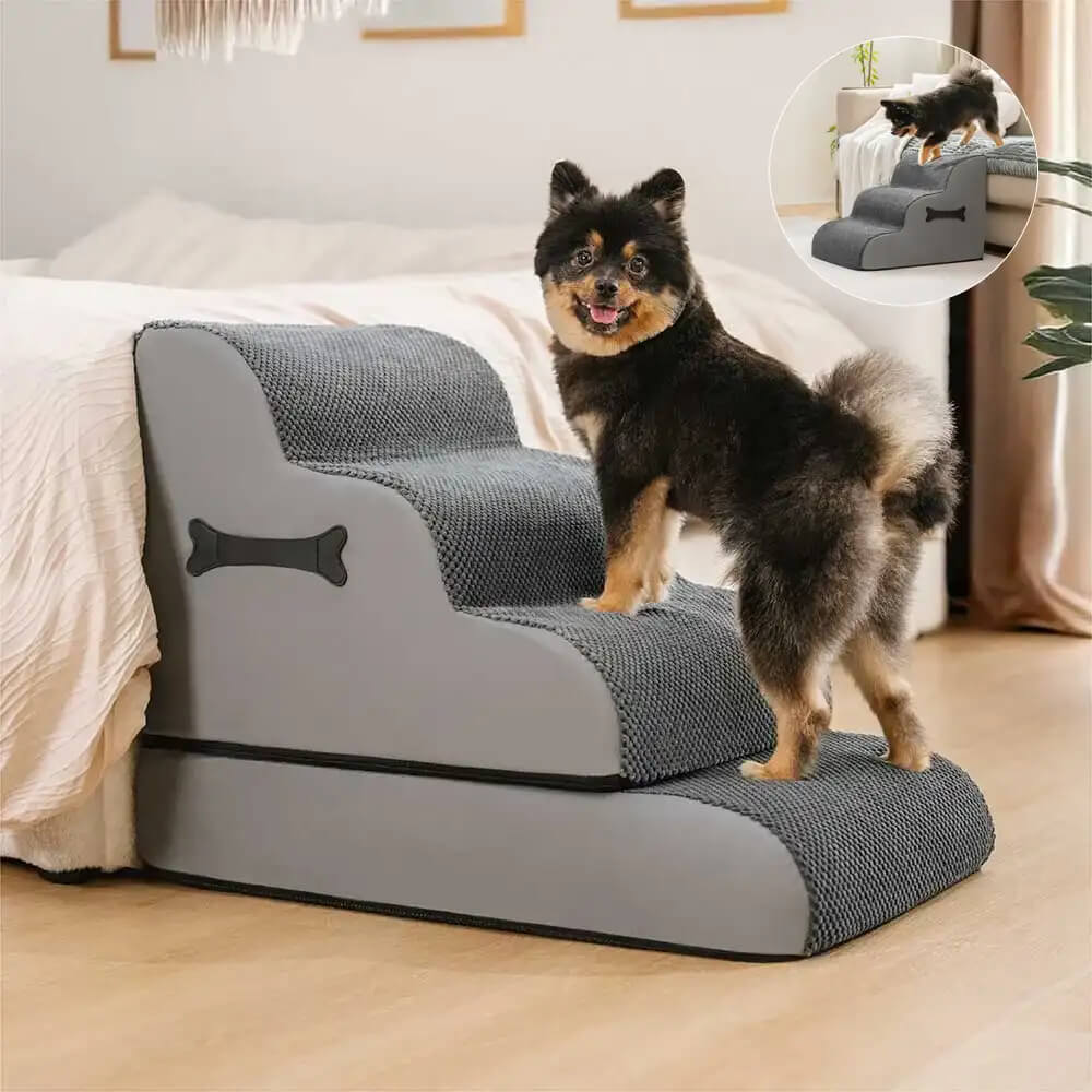 Soft Dog Steps Ramp | Washable Non-Slip Foam Stairs | Woofing Deals