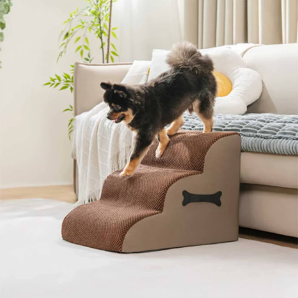 Soft Dog Steps Ramp | Washable Non-Slip Foam Stairs | Woofing Deals