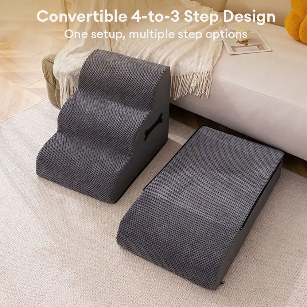 Soft Dog Steps Ramp | Washable Non-Slip Foam Stairs | Woofing Deals