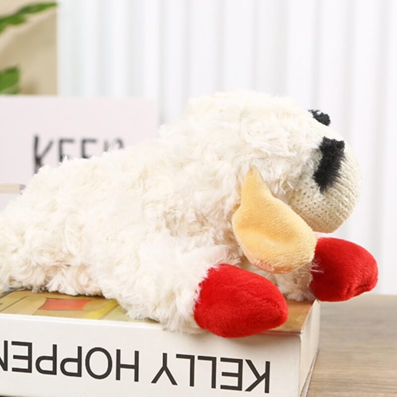 Lamb Plush Dog Toy | Squeaky Interactive Toy | Soft Chew Play | Woofing Deals