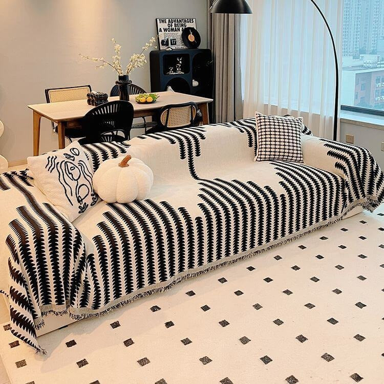 All Seasons Chenille Sofa Cover | Double-Sided Anti-Scratch | Soft Durable Protector | Woofing Deals