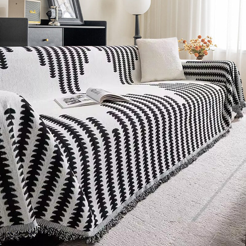 All Seasons Chenille Sofa Cover | Double-Sided Anti-Scratch | Soft Durable Protector | Woofing Deals