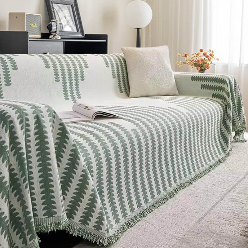 All Seasons Chenille Sofa Cover | Double-Sided Anti-Scratch | Soft Durable Protector | Woofing Deals