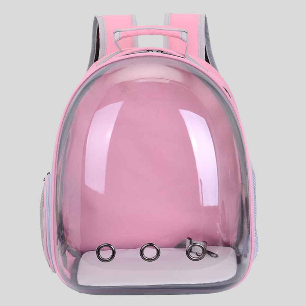 Cat Carrier Backpack | Ventilated Dome Travel Bag for Small Pets | Woofing Deals