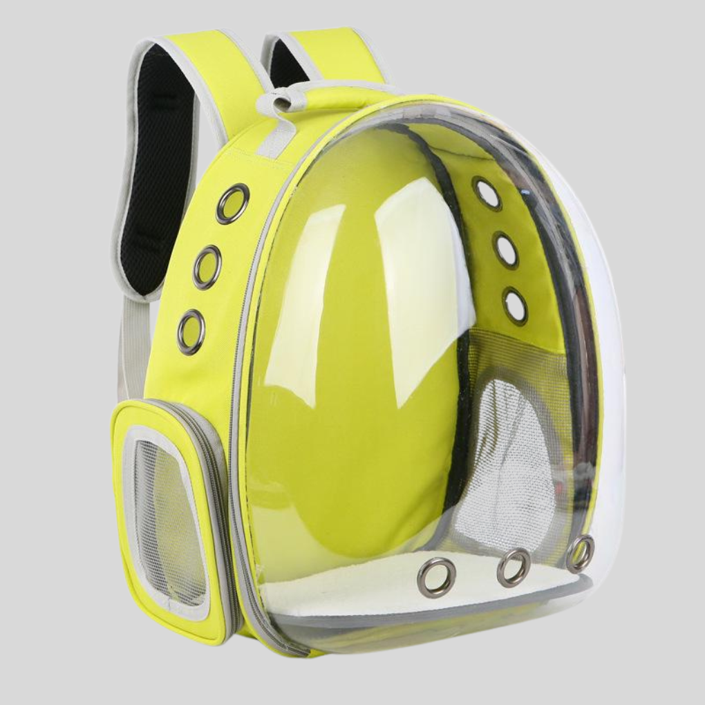 Cat Carrier Backpack | Ventilated Dome Travel Bag for Small Pets | Woofing Deals