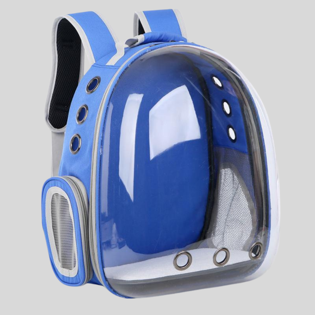 Cat Carrier Backpack | Ventilated Dome Travel Bag for Small Pets | Woofing Deals