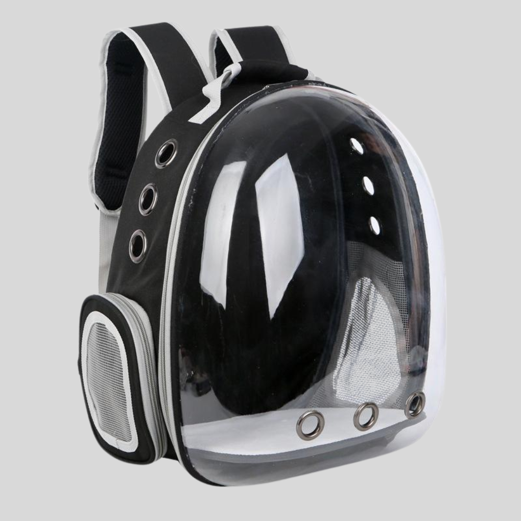 Cat Carrier Backpack | Ventilated Dome Travel Bag for Small Pets | Woofing Deals