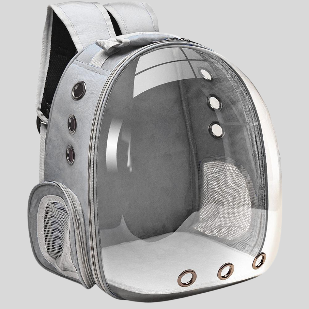 Cat Carrier Backpack | Ventilated Dome Travel Bag for Small Pets | Woofing Deals
