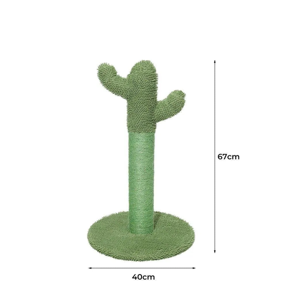 Cactus Cat Scratching Post | Sisal Scratch Tree | Stable Base | Woofing Deals