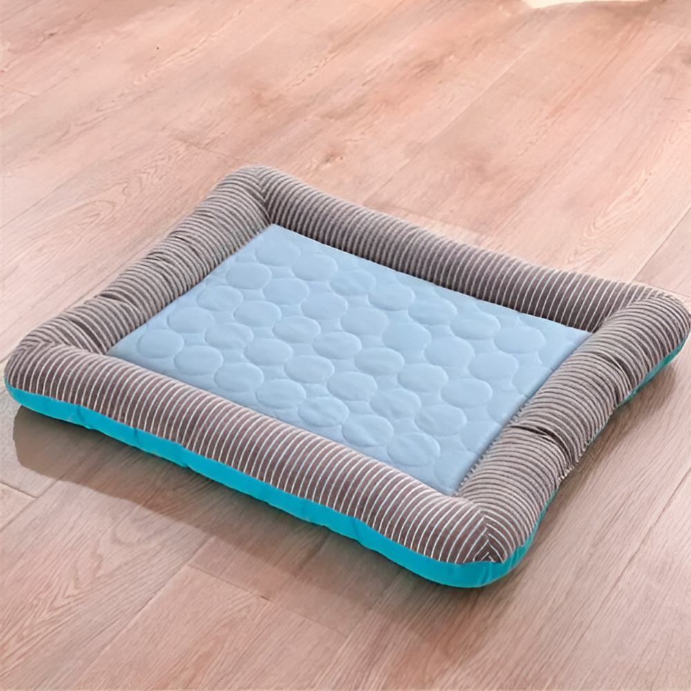 Cooling Dog Mat | Breathable Fabric Bed | Raised Sides | Summer Heat Relief | Woofing Deals