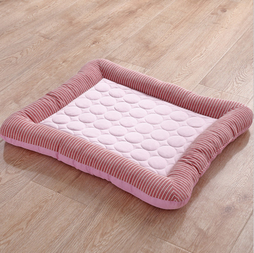 Cooling Dog Mat | Breathable Fabric Bed | Raised Sides | Summer Heat Relief | Woofing Deals