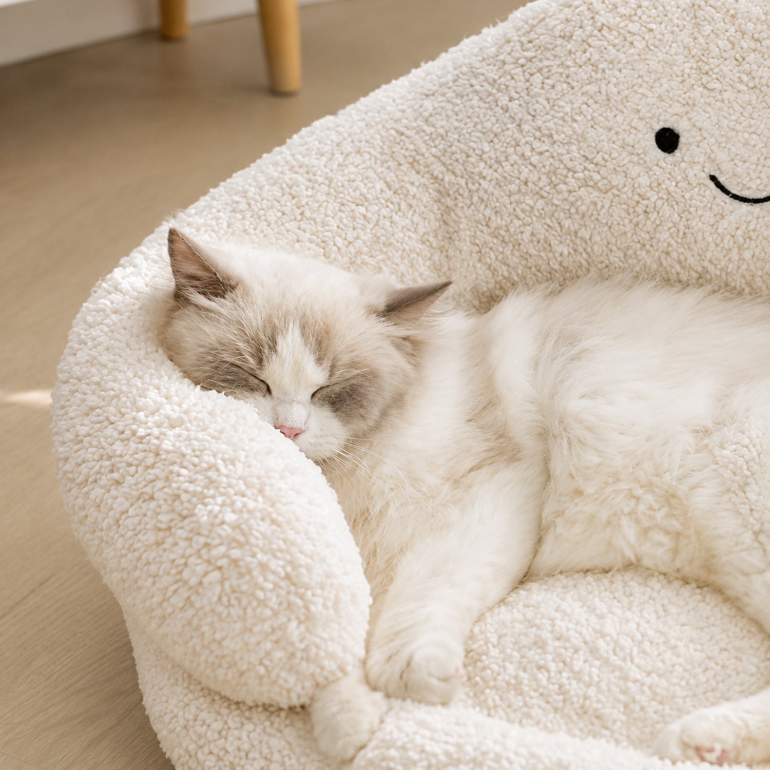 Cloud Pet Bed | All-Season Plush | Washable Bolster for Cats & Small Dogs