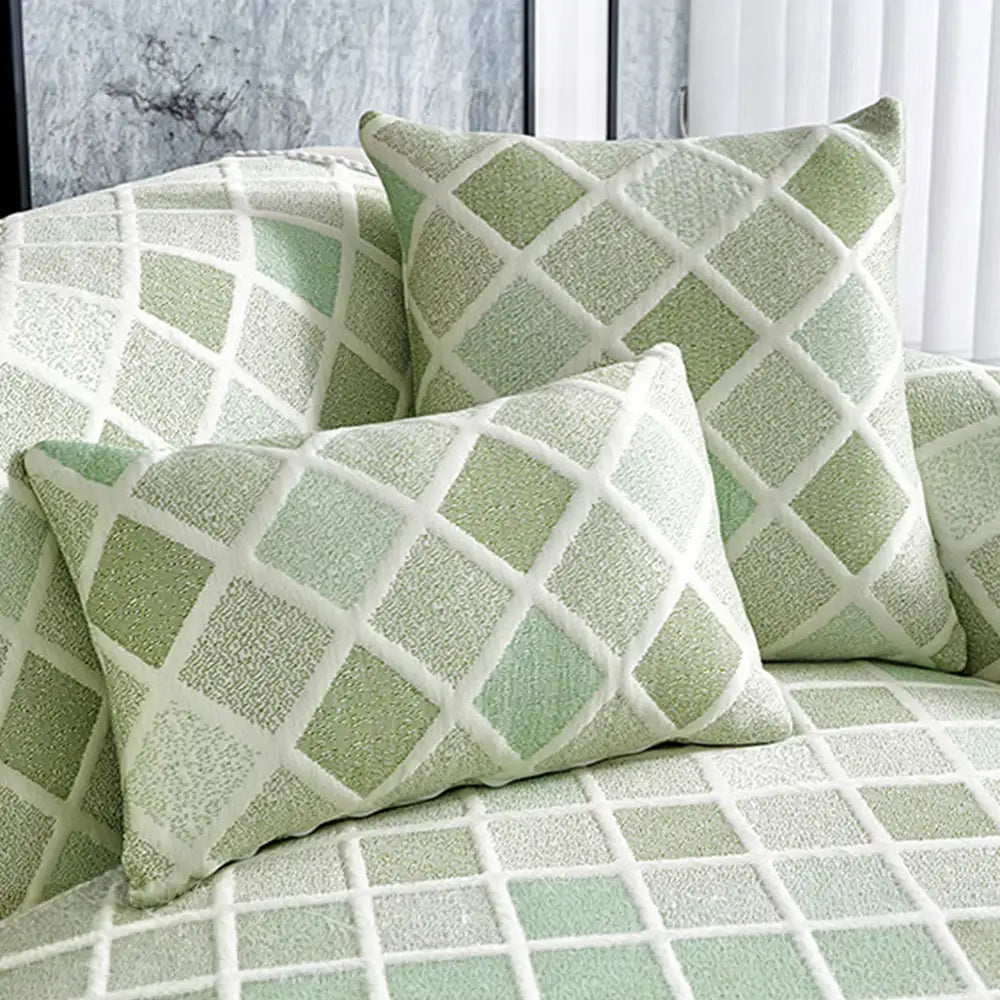 Diamond Cooling Sofa Cover | Ice Silk Non-Slip Couch Mat
