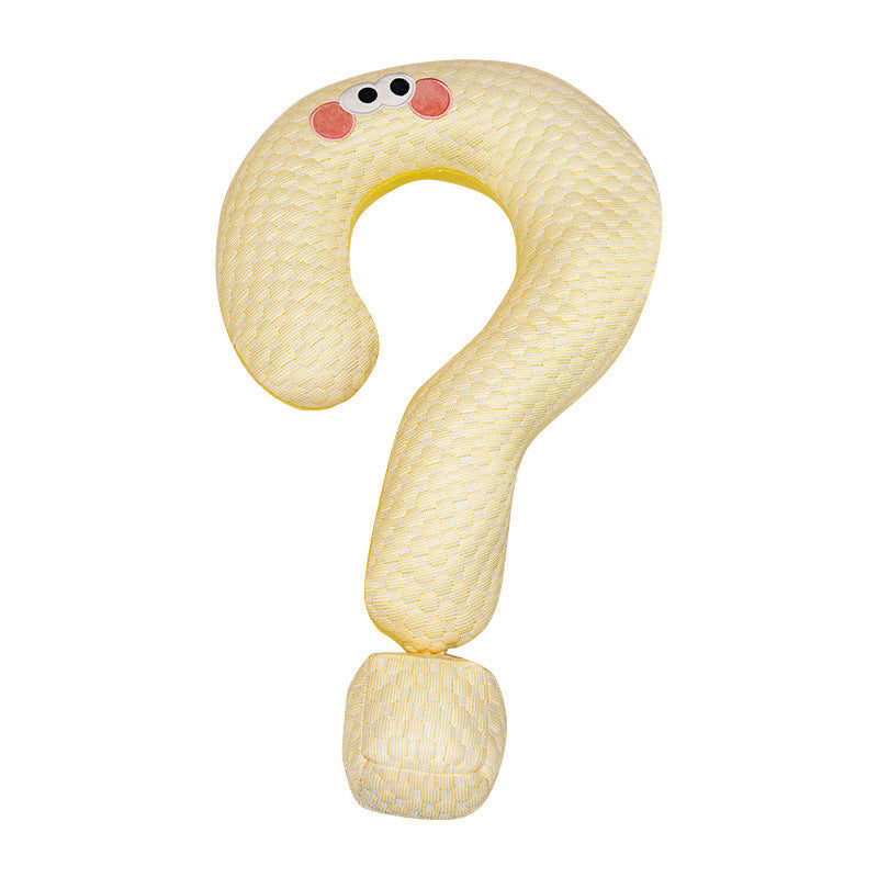 Cooling Dog Pillow | Ice Silk Question Mark Support Cushion