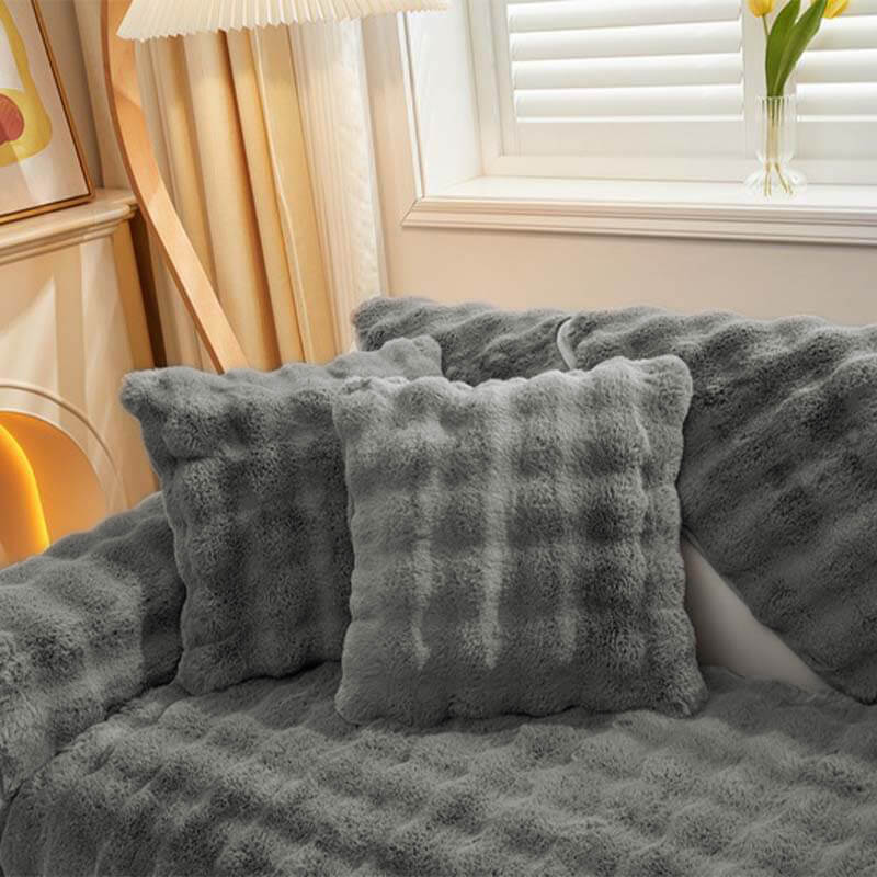 Plush Sofa Cover | Non-Slip Washable Furniture Protector | Woofing Deals