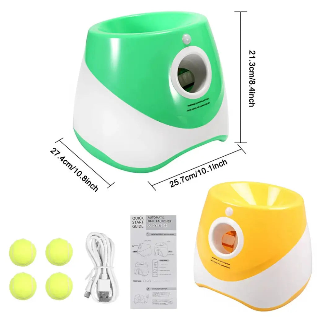 Automatic Dog Ball Launcher | Interactive Fetch Toy | Adjustable Distance | Indoor Outdoor Play | Woofing Deals