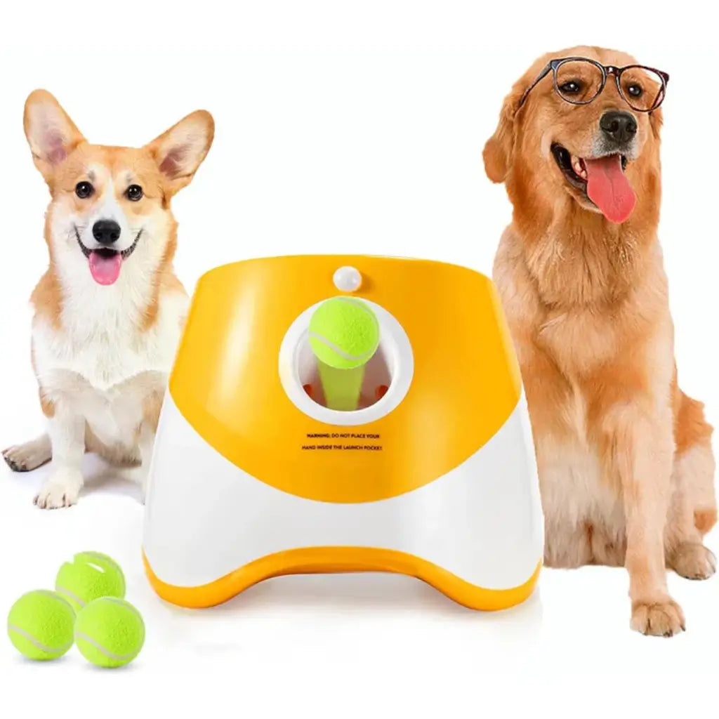 Automatic Dog Ball Launcher | Interactive Fetch Toy | Adjustable Distance | Indoor Outdoor Play | Woofing Deals