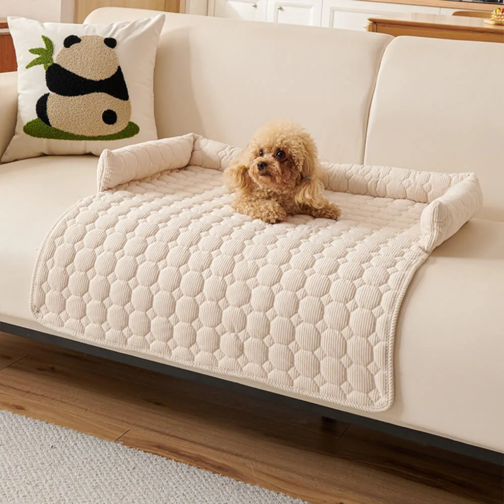 Pearl Fleece Dog Sofa Mat | Non-Slip Furniture Protector | Woofing Deals