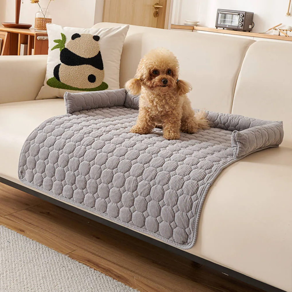 Pearl Fleece Dog Sofa Mat | Non-Slip Furniture Protector | Woofing Deals