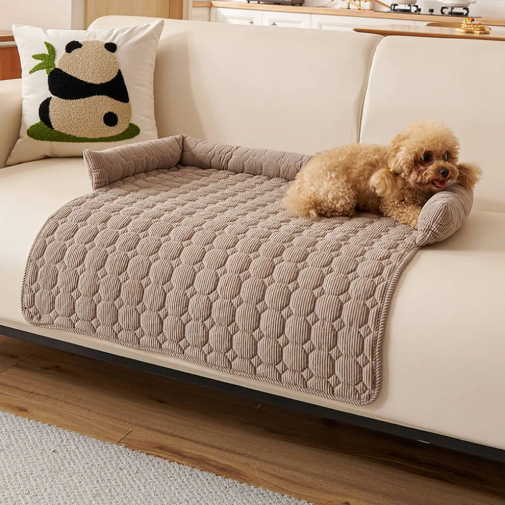 Pearl Fleece Dog Sofa Mat | Non-Slip Furniture Protector | Woofing Deals