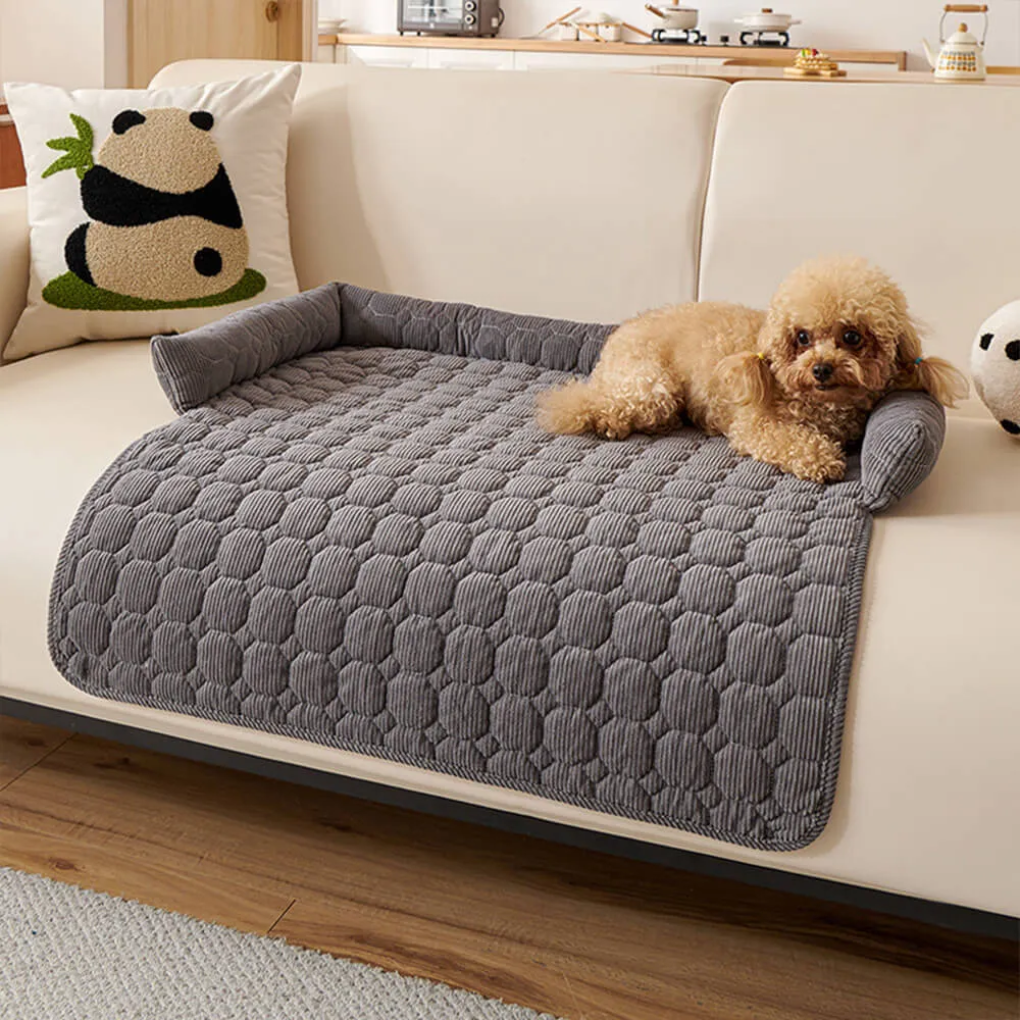 Pearl Fleece Dog Sofa Mat | Non-Slip Furniture Protector | Woofing Deals