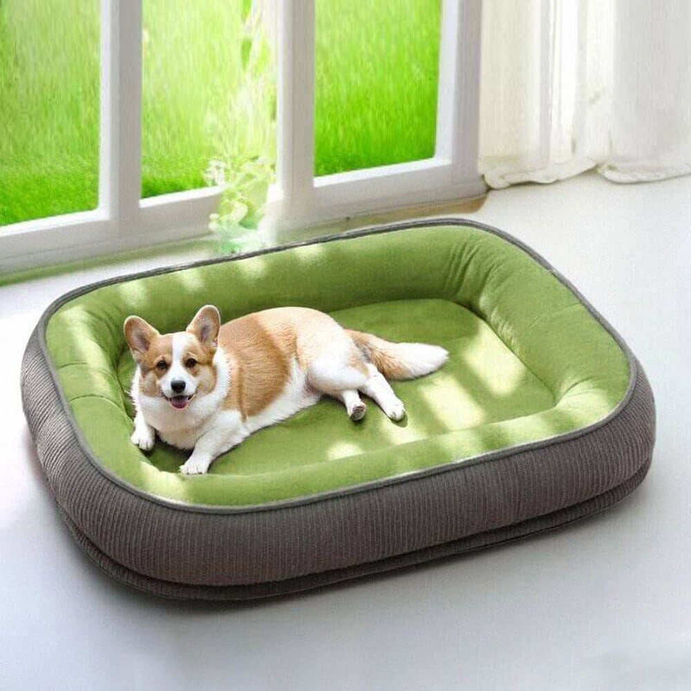 Durable Dog Bed | Scratch-Resistant Suede Surface | Soft Washable Cushion | Non-Slip Base | Woofing Deals