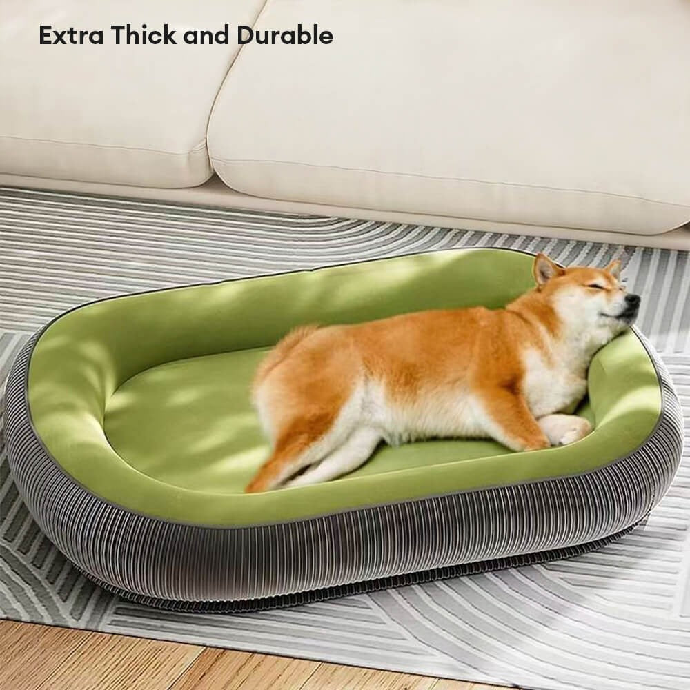 Durable Dog Bed | Scratch-Resistant Suede Surface | Soft Washable Cushion | Non-Slip Base | Woofing Deals