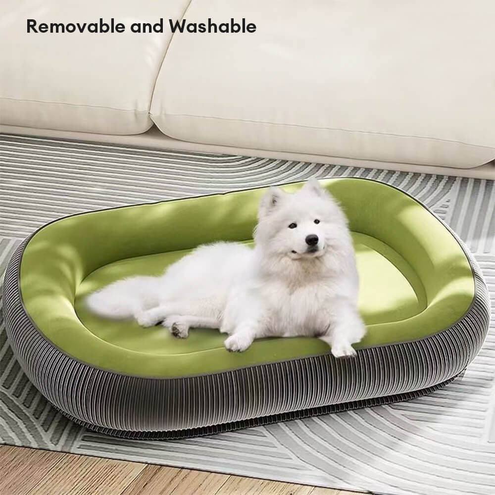 Durable Dog Bed | Scratch-Resistant Suede Surface | Soft Washable Cushion | Non-Slip Base | Woofing Deals