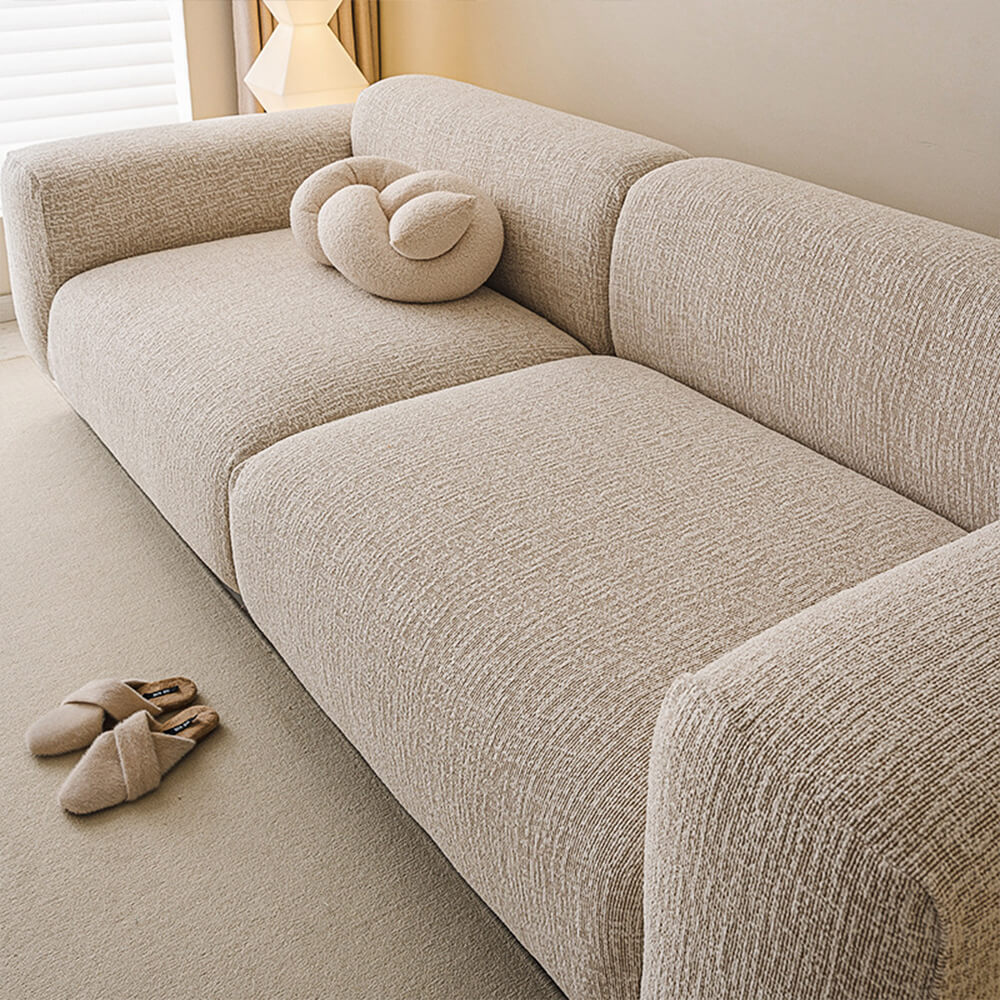 Chenille Stretch Sofa Cover | Full Wrap Anti-Scratch Protector | Woofing Deals