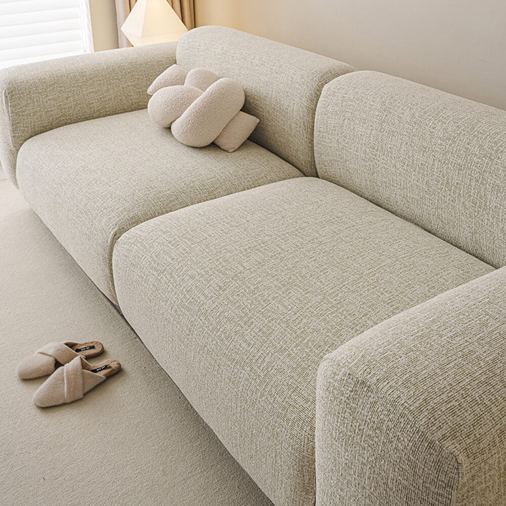 Chenille Stretch Sofa Cover | Full Wrap Anti-Scratch Protector | Woofing Deals