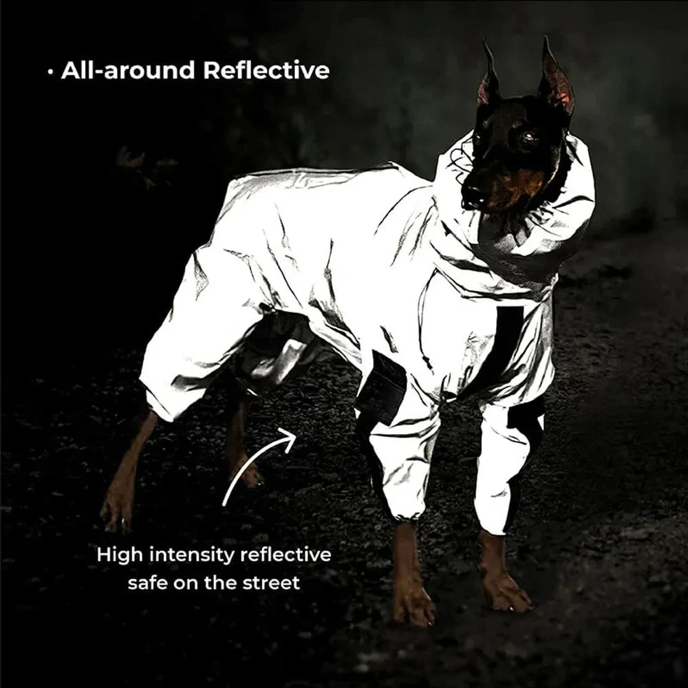 Reflective Dog Rain Coat | Waterproof All-Weather Pet Jacket | Woofing Deals