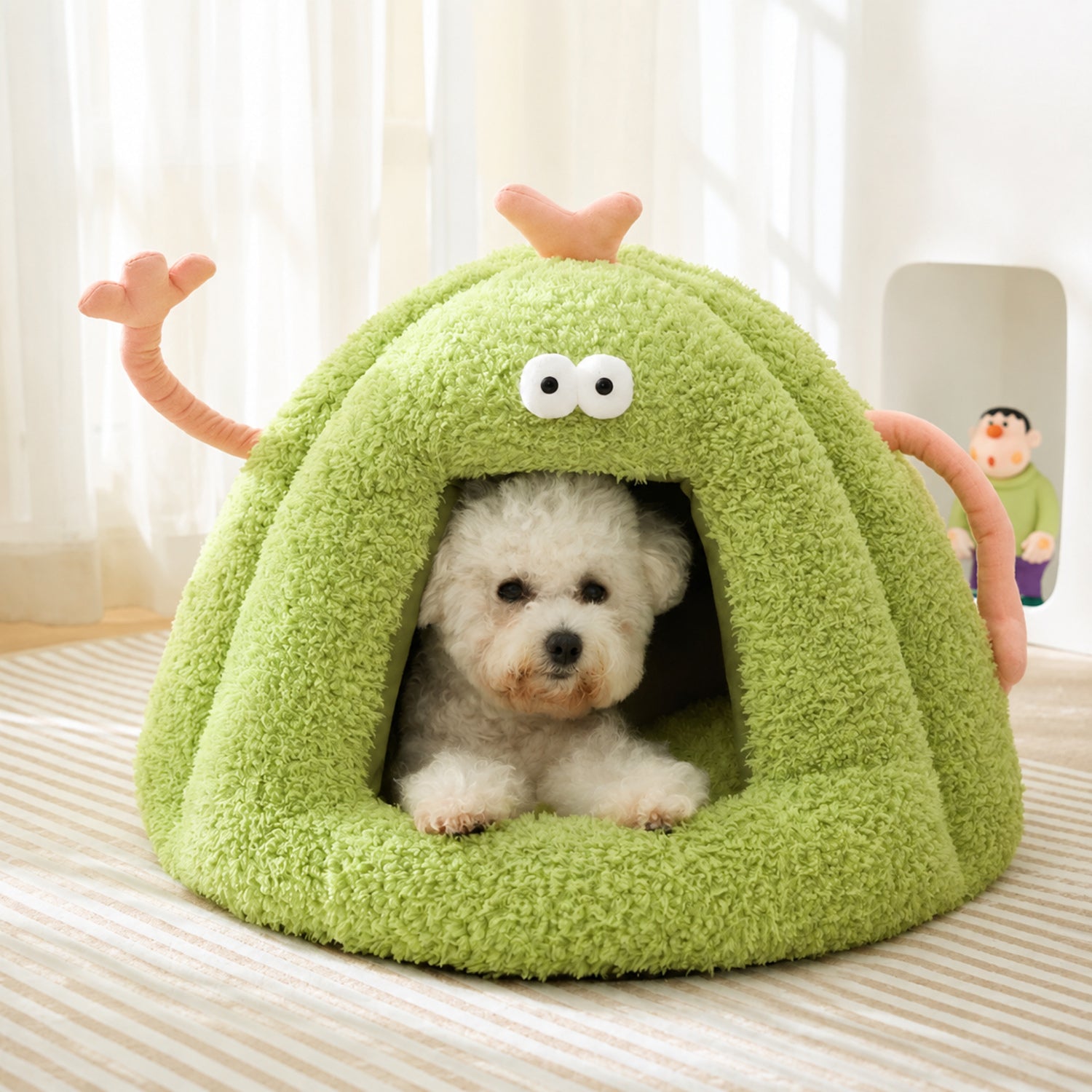 Silly Monster Pet House | Washable Anti-Slip Bed with Removable Cushion