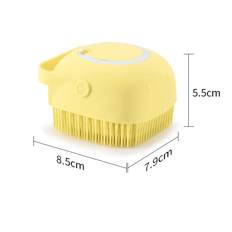 Silicone Dog Bath Massage Gloves | Pet Grooming Brush with Shampoo Dispenser | Woofing Deals