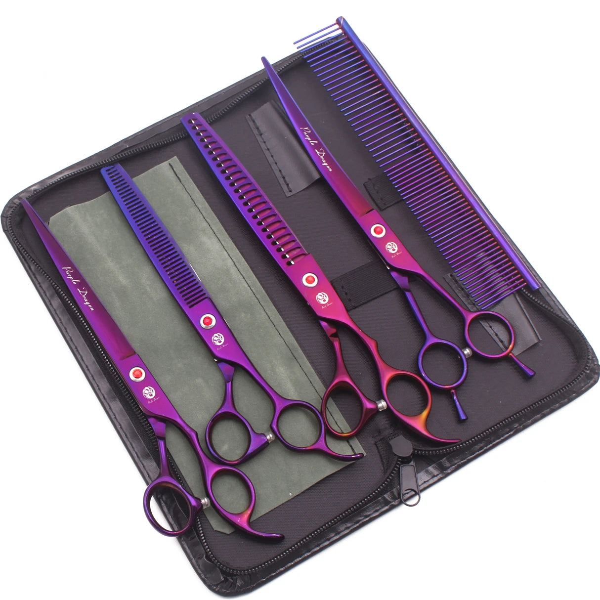 Pet Grooming Thinning Scissors | Stainless Steel Curved Chunker Shears | 20cm Pet Grooming Tool | Woofing Deals