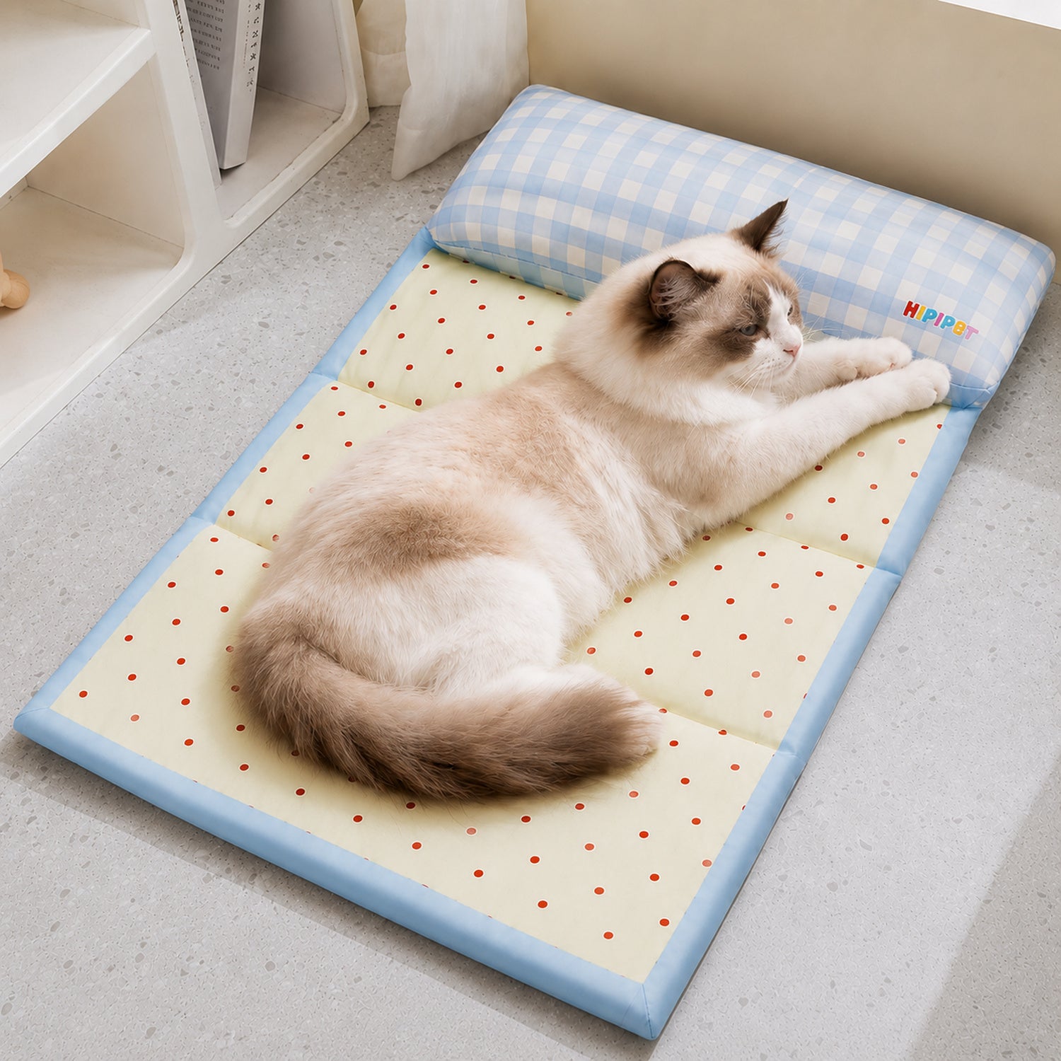 Foldable Pet Mat | Cooling Twill Fabric | Waterproof Anti-Scratch Dog & Cat Bed