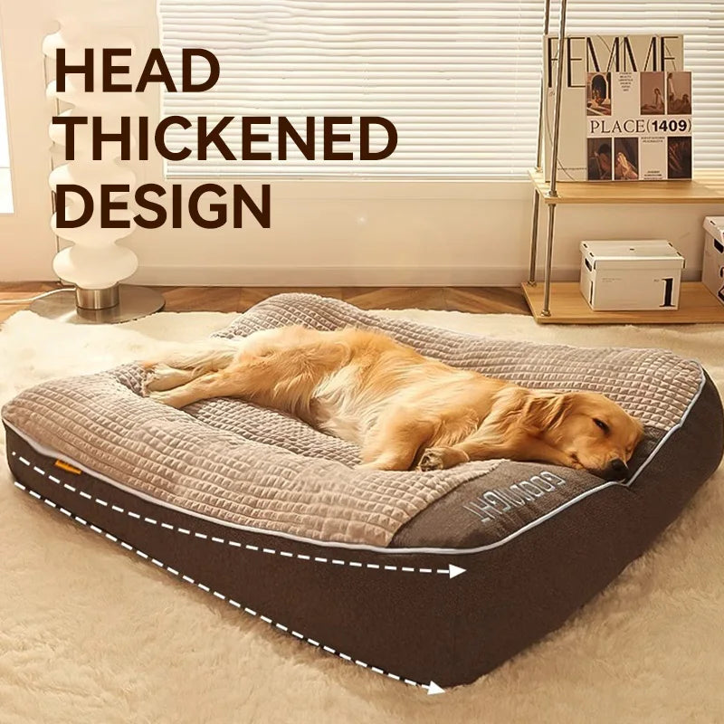Dog Sofa Bed | Plush Cushion Mat | Warm Washable Pet Bed for Small Medium Large Dogs | Woofing Deals