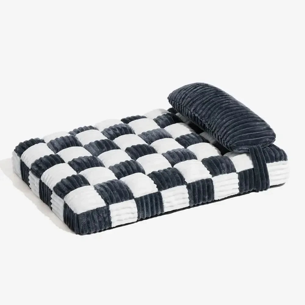 Orthopedic Dog Bed | Plush Cushion | Thick Washable Mattress with Pillow | Woofing Deals