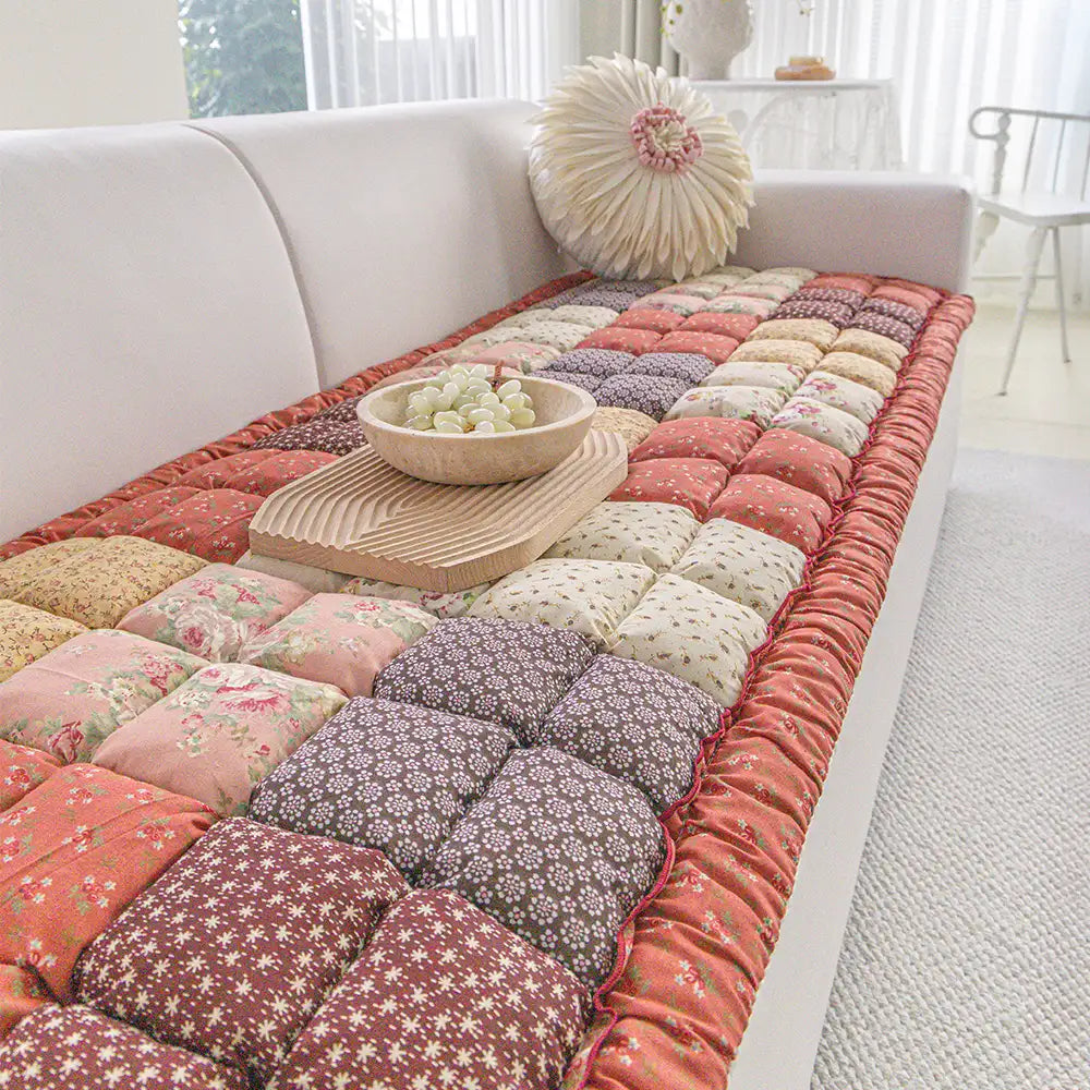 Floral Padded Pet Sofa Cover | Non-Slip Washable Couch Mat | Woofing Deals