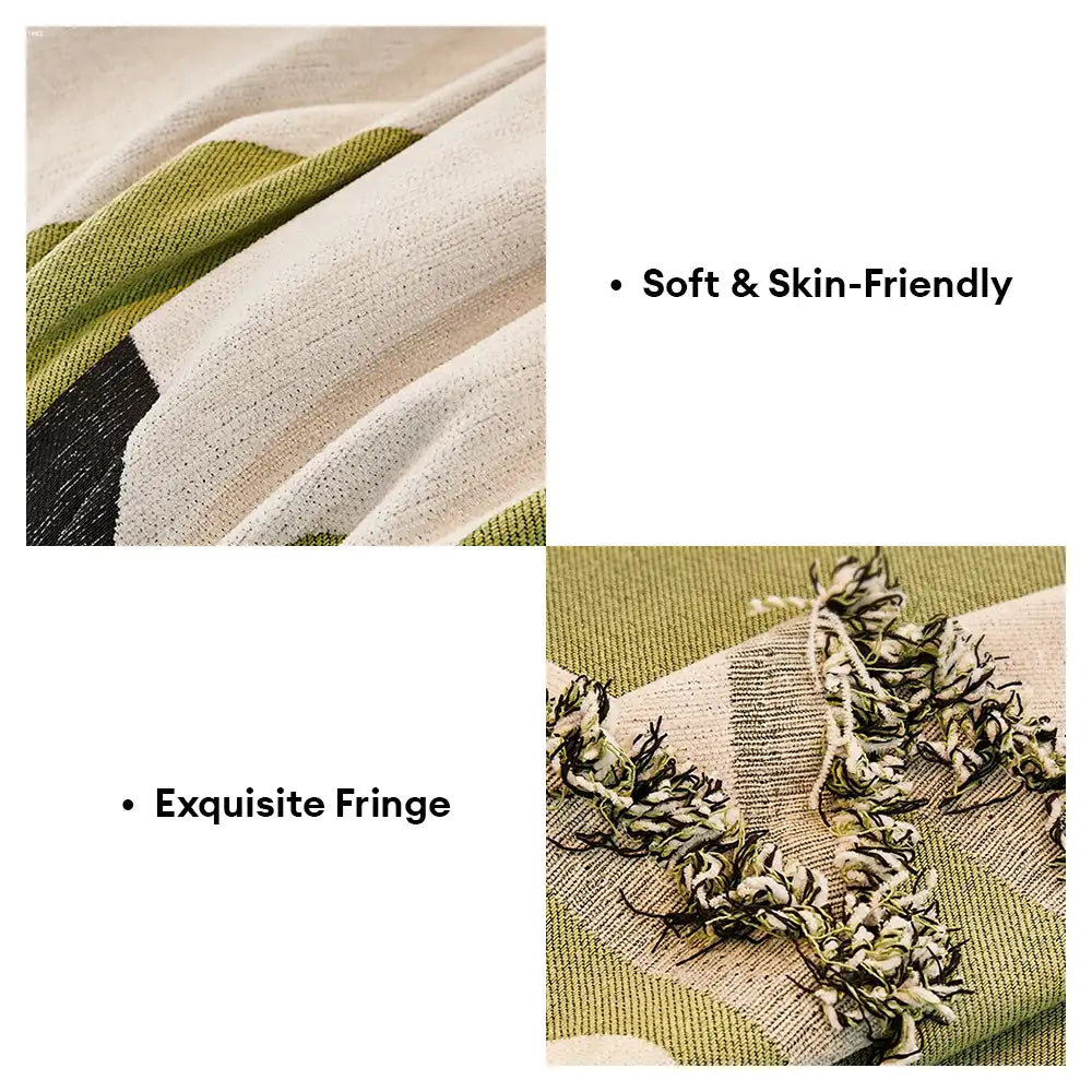 Wavy Chenille Sofa Throw | Scratch-Resistant Pet-Friendly | Sofa Cover