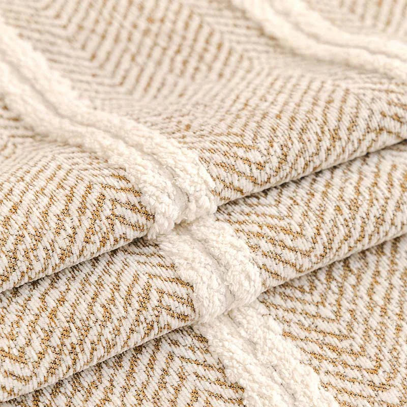 Herringbone Chenille Sofa Cover | Thick Scratch-Resistant Throw | Woofing Deals