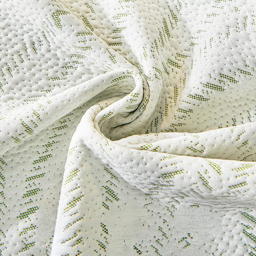 Leaf Pattern Cooling Sofa Cover | Ice Silk Leaf Throw