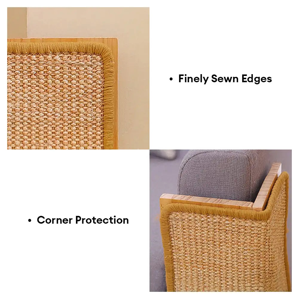 Sisal Cat Scratching Board | Corner Protector for Sofa & Wall | Furniture Guard | Woofing Deals