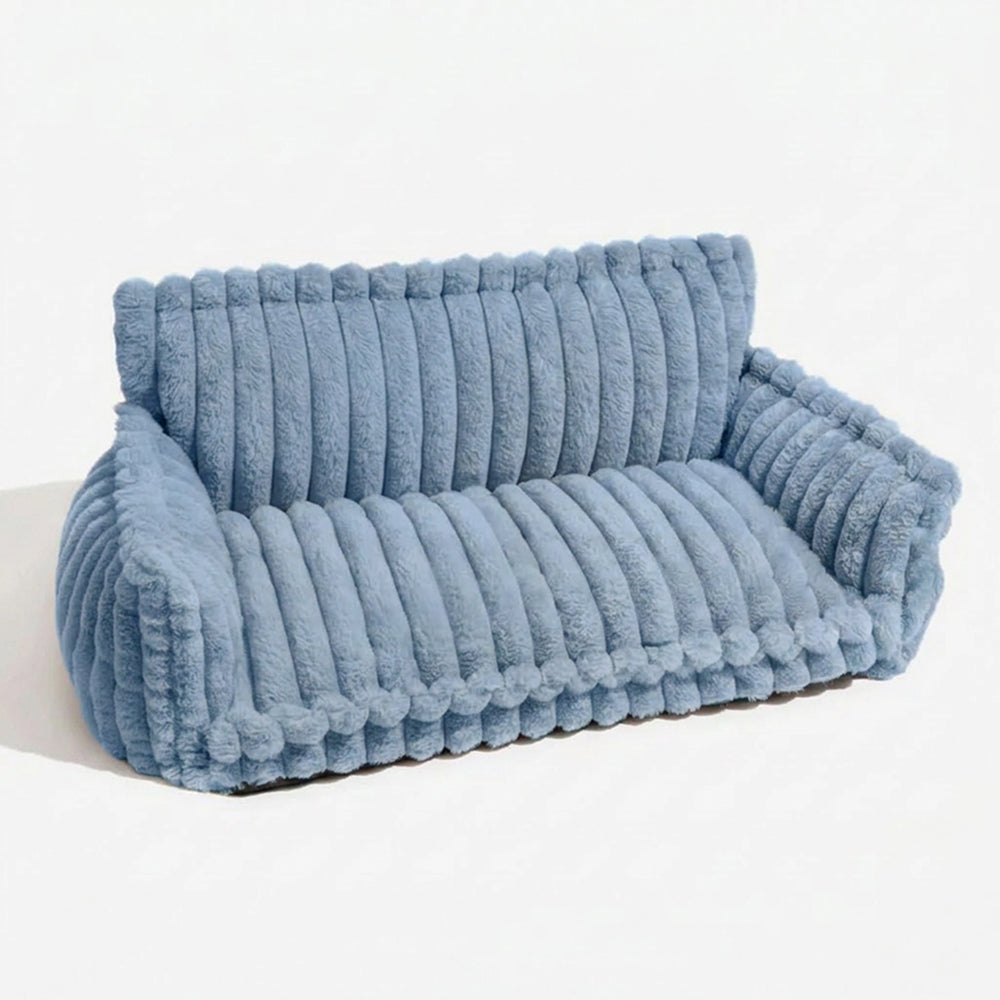 Orthopedic Dog Sofa Bed | Fluffy Plush Fabric | Washable Cushion, Supportive Comfort | Woofing Deals