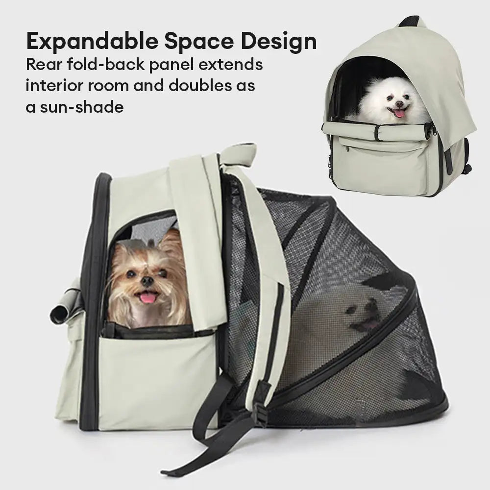 Expandable Cat Carrier Backpack | Breathable Travel Bag with Sunshade | Woofing Deals