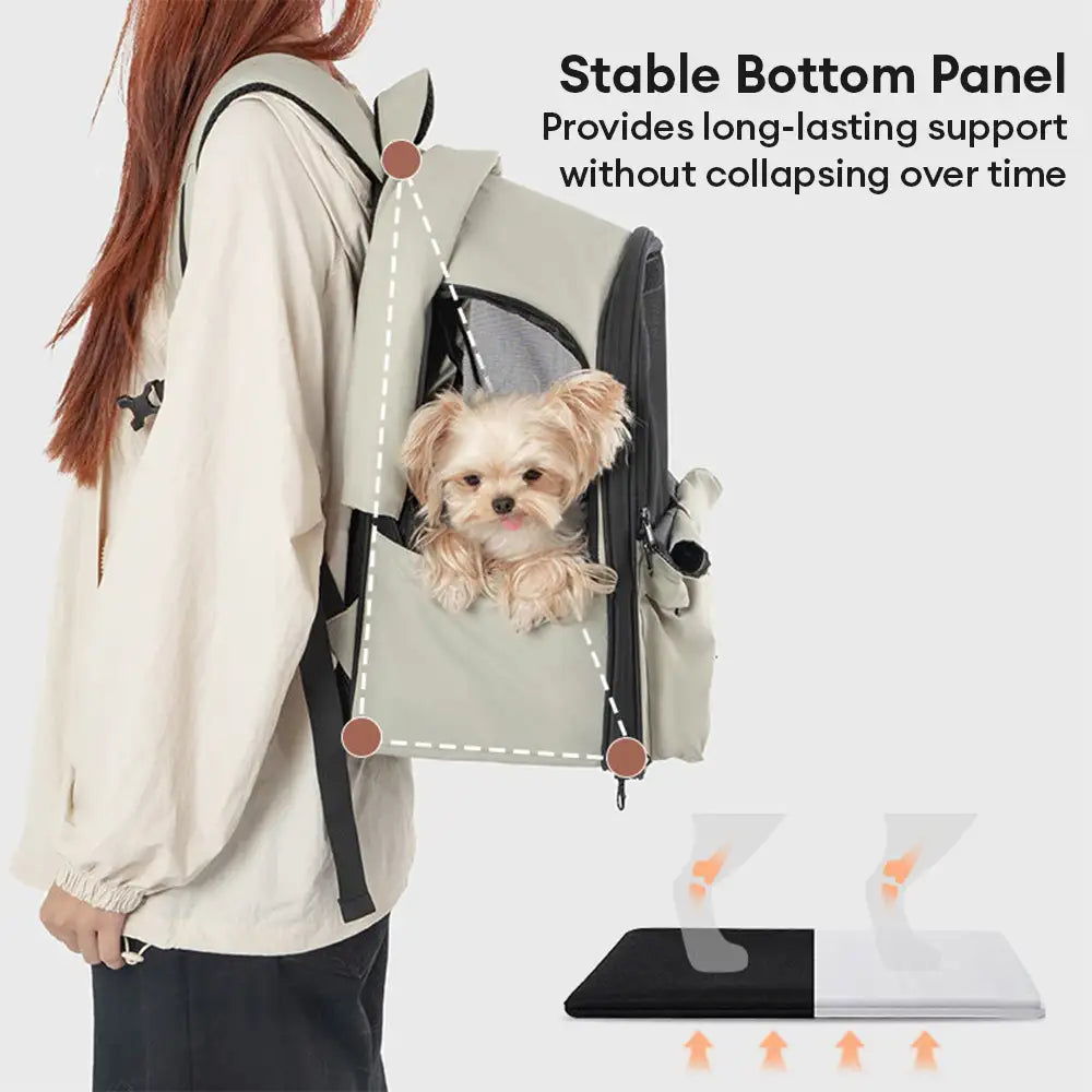 Expandable Cat Carrier Backpack | Breathable Travel Bag with Sunshade | Woofing Deals