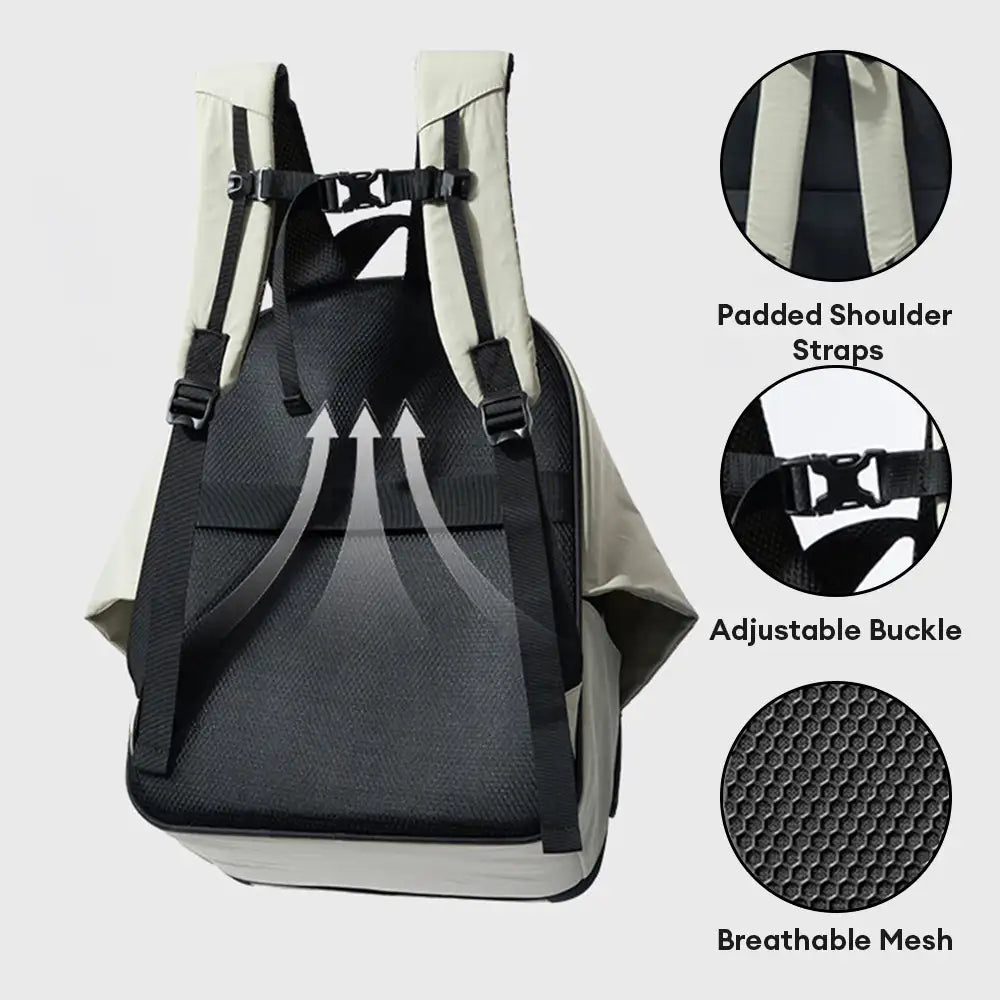 Expandable Cat Carrier Backpack | Breathable Travel Bag with Sunshade | Woofing Deals