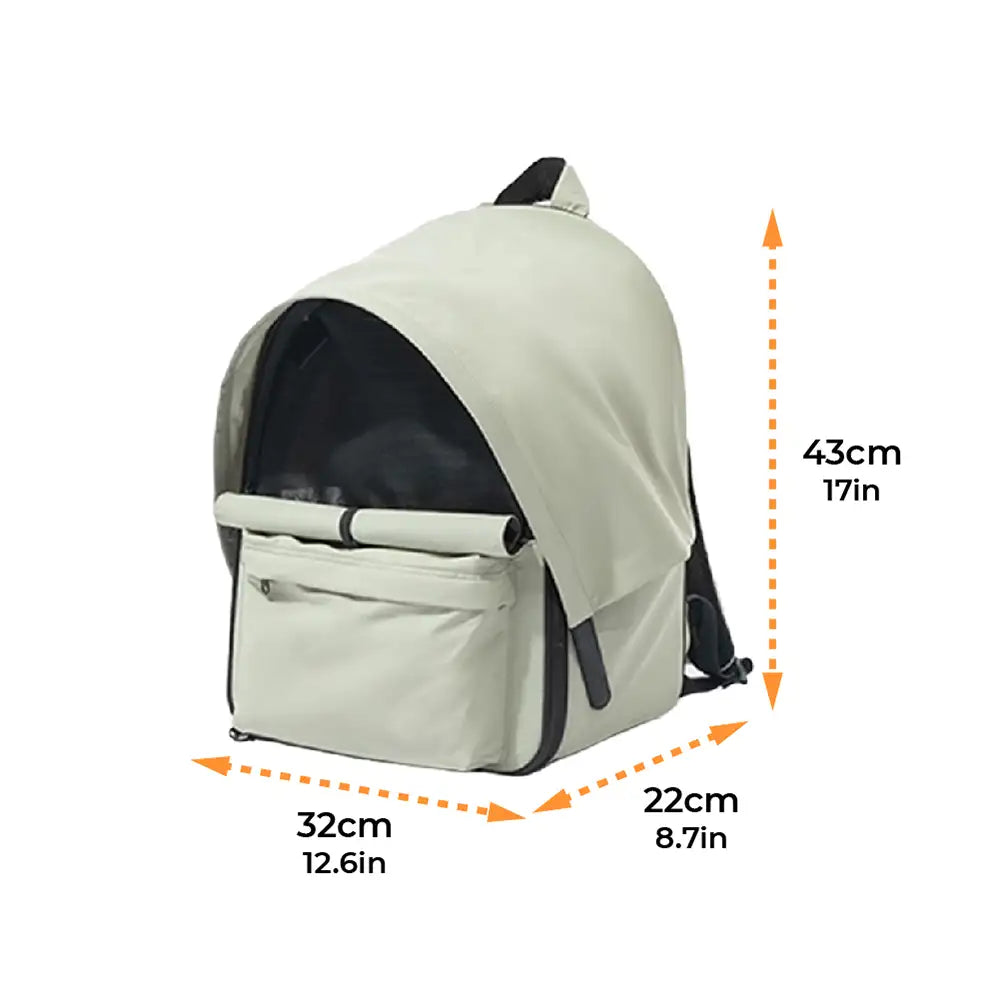 Expandable Cat Carrier Backpack | Breathable Travel Bag with Sunshade | Woofing Deals